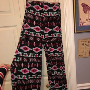 Aztec Patterned Hippie Pants
